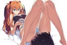 Shinji and Asuka – Amelie – Neon Genesis Evangelion