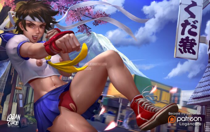 Kasugano Sakura  – Logan Cure – Street Fighter