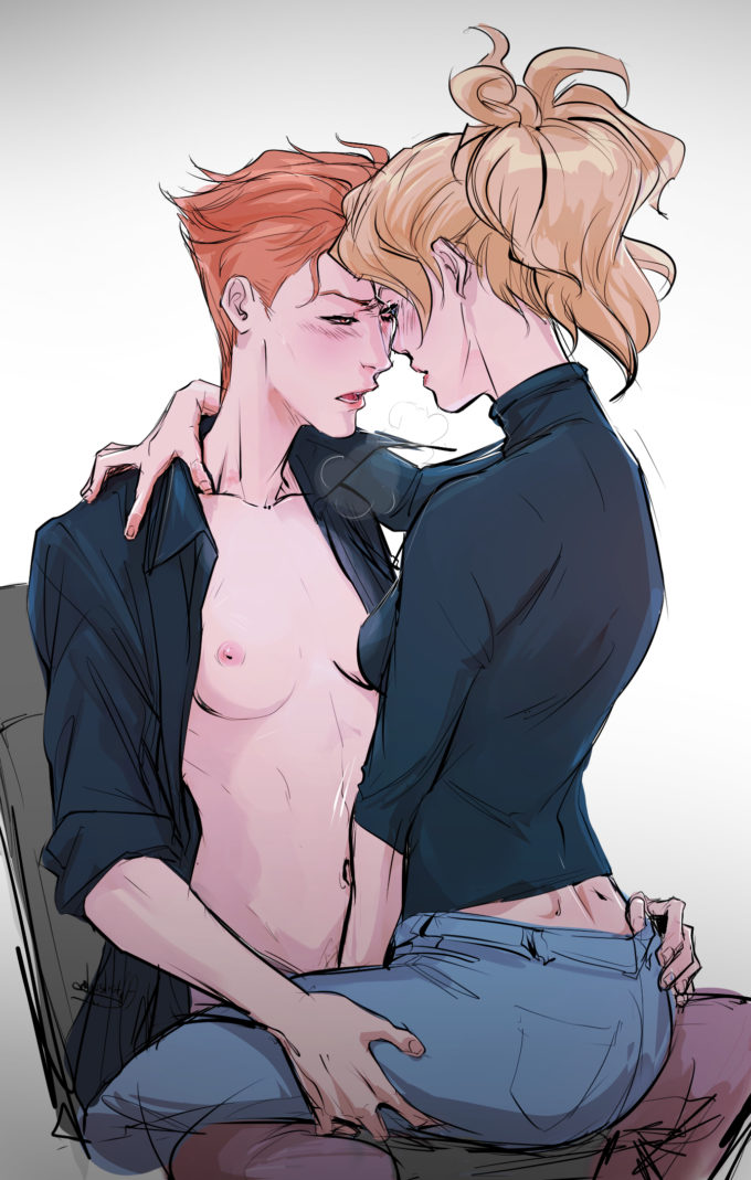 Mercy and Moira – afterlaughs – Overwatch