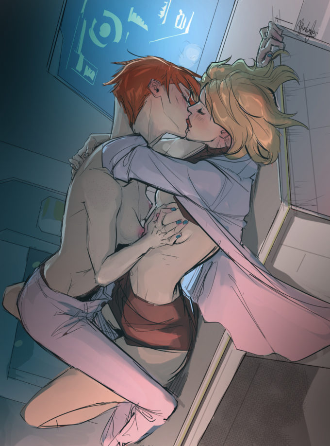 Mercy and Moira – afterlaughs – Overwatch