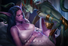 Tyrande and Queen Azshara - Fainxel - Warcraft