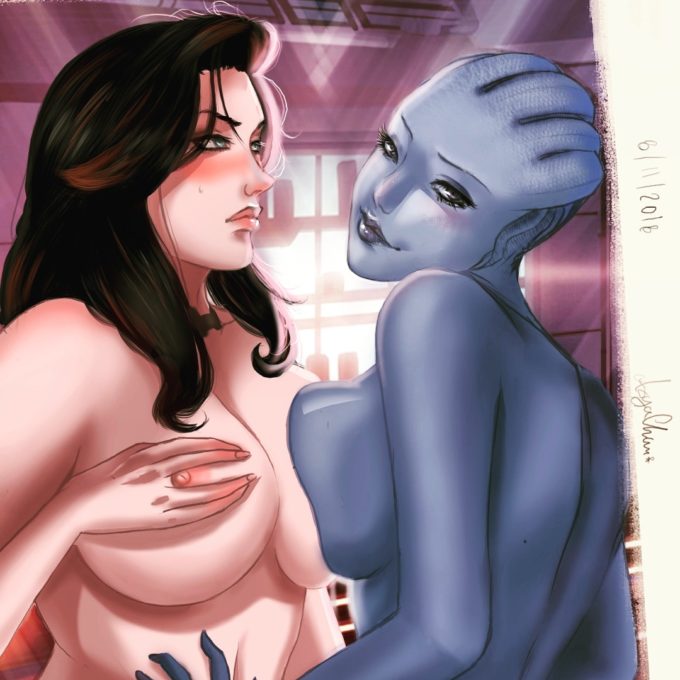 Miranda and Liara – Axyachan – Mass Effect