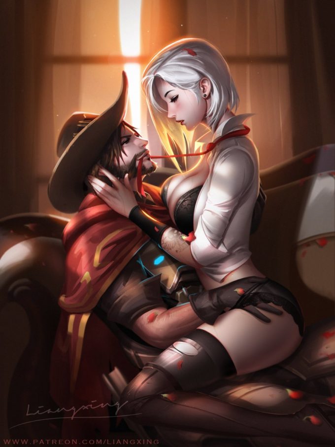Ashe and McCree – Liang Xing – Overwatch
