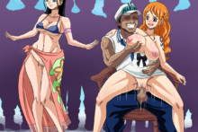 Nami and Nico Robin - PinkPawg - One Piece