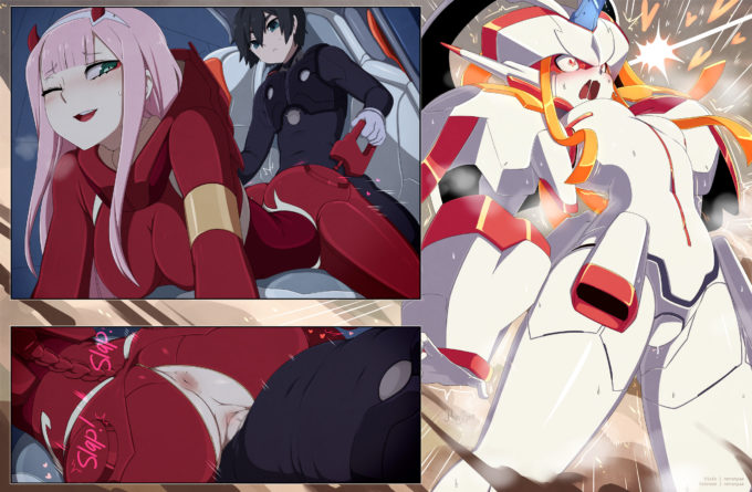 Strelitzia, Zero Two – Merunyaa – Darling in the Franxx