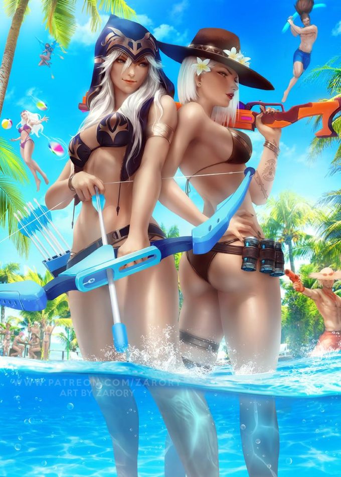 Ashe and Ashe – Overwatch – League of Legends