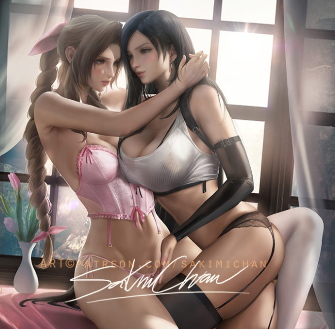 Tifa and Aerith – Sakimichan – Final Fantasy VII