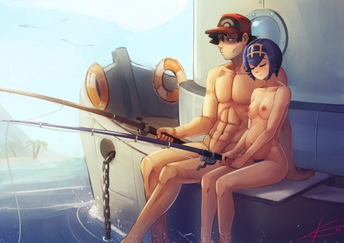 Ash and Lana – Eltonel – Pokemon