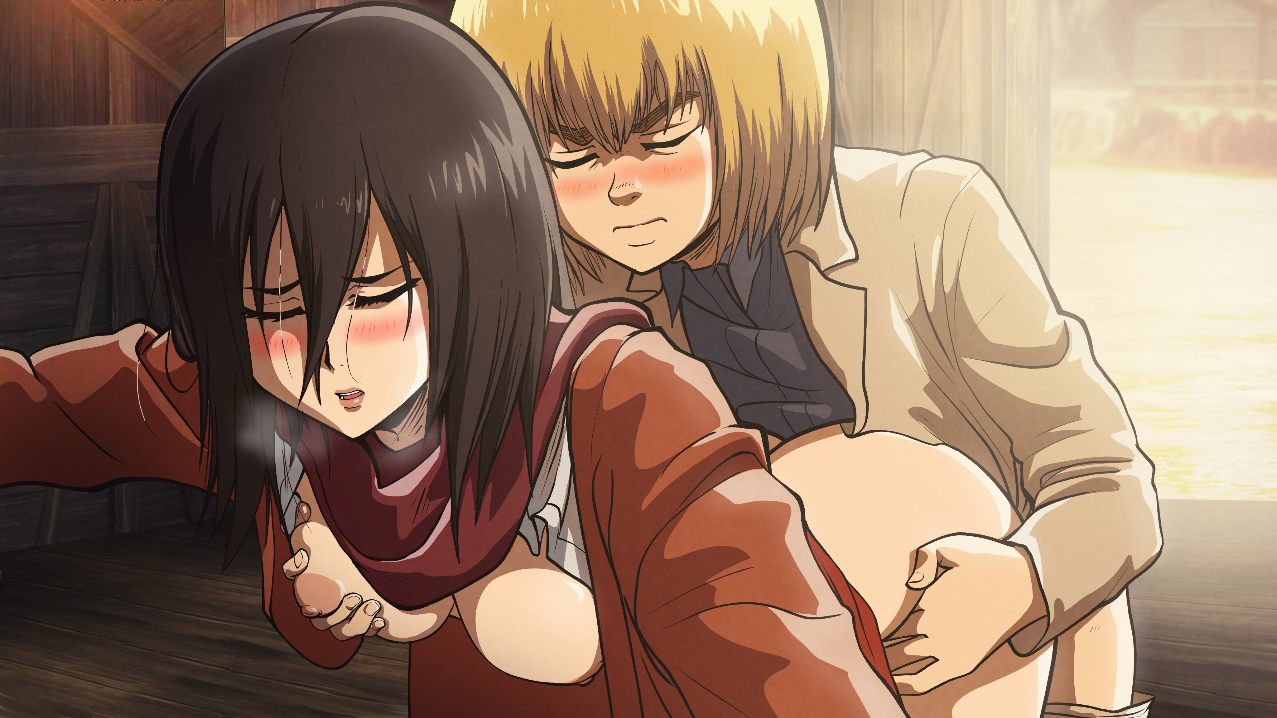 Armin and Mikasa - Drpizzaboi1 - Attack on Titan. 