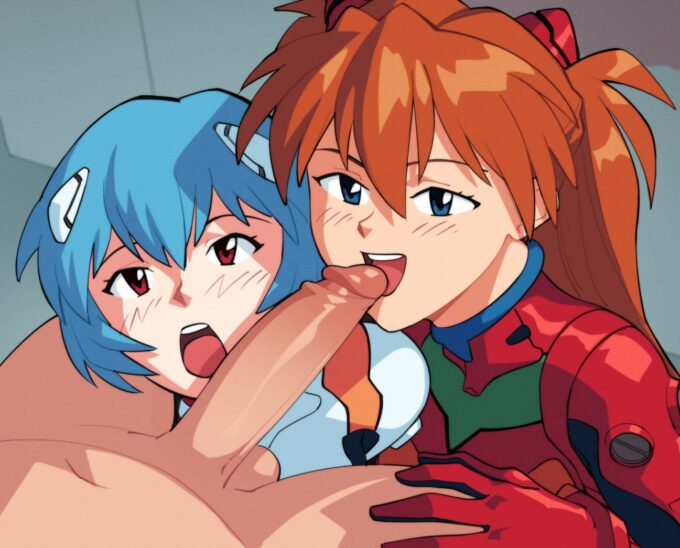 Asuka and Rei – Suoiresnu – Neon Genesis Evangelion
