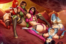 Jade, Kitana, Mileena and Skarlet - TheMaestroNoob - Mortal Kombat
