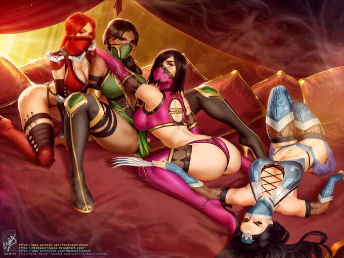 Jade, Kitana, Mileena and Skarlet – TheMaestroNoob – Mortal Kombat