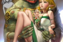 Ganon, Link and Princess Zelda - Sakimichan - The Legend of Zelda