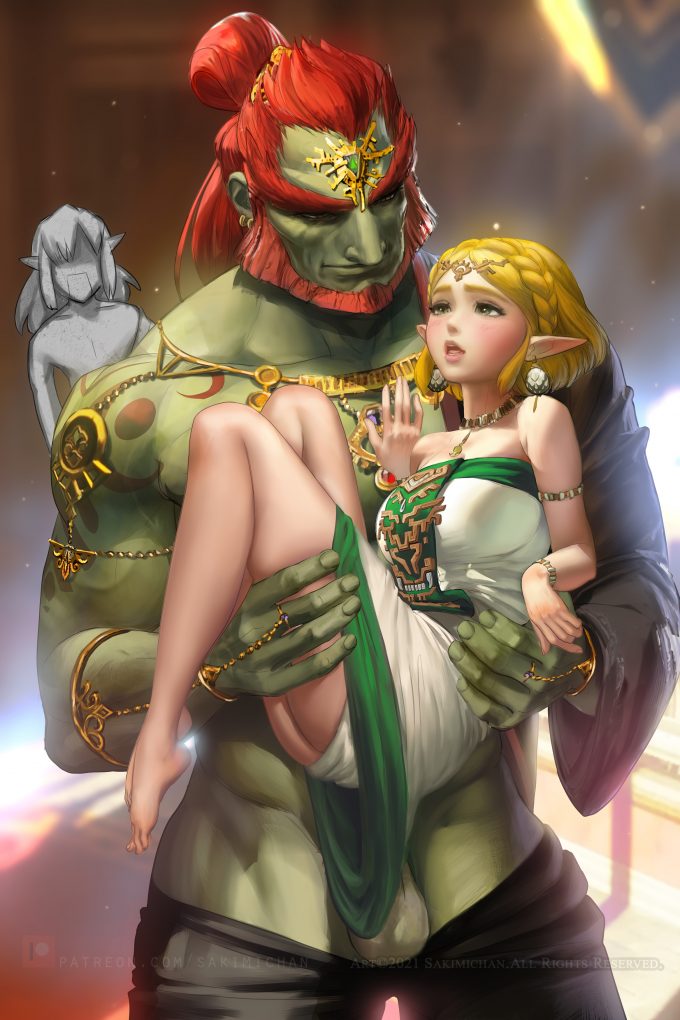 Ganon, Link and Princess Zelda – Sakimichan – The Legend of Zelda