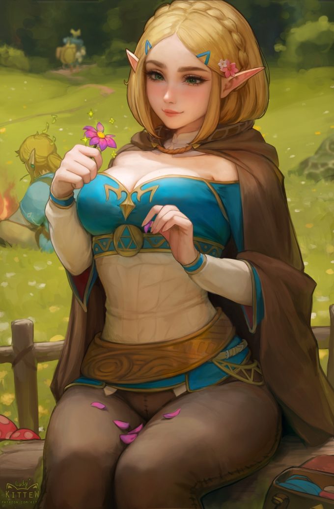 Princess Zelda and Link – Kittew – The Legend of Zelda