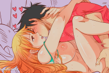 Luffy and Nami - Chandllucky - One Piece