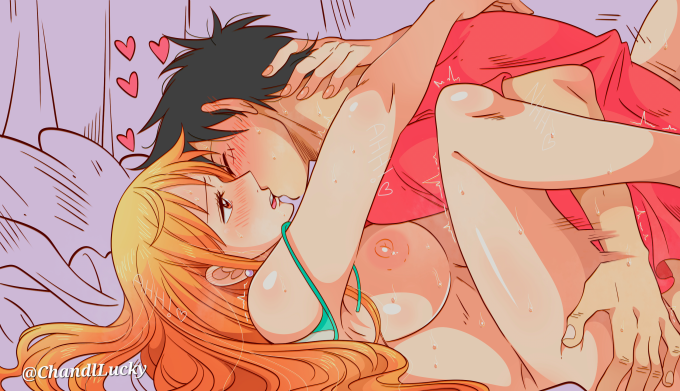Luffy and Nami – Chandllucky – One Piece