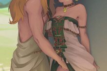 Link and Princess Zelda - Chocorutt - The Legend of Zelda