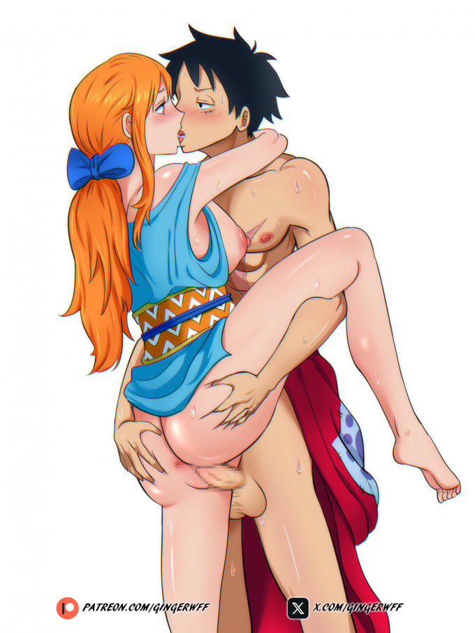 Luffy and Nami – Gingerwff – One Piece