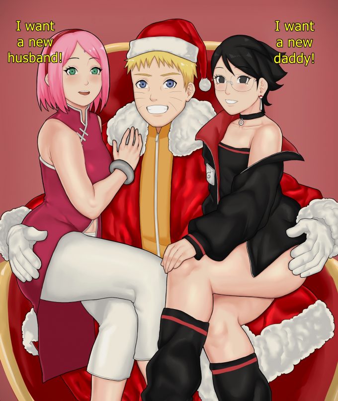 Naruto, Sakura, Sarada and Mebuki – Torikku95 – Naruto