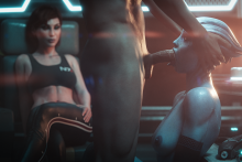 Femshep and Liara T'Soni - CEKC - Mass Effect
