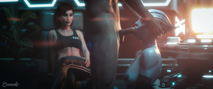 Femshep and Liara T’Soni – CEKC – Mass Effect