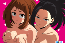 Yaoyorozu Momo and Uraraka Ochako – Tsuranukko – My Hero Academia