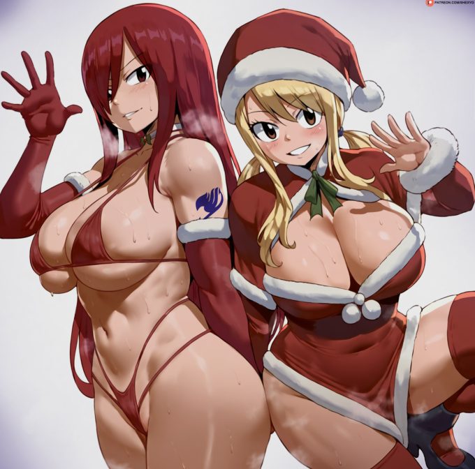 Erza Scarlet And Lucy Heartfilia Shexyo Fairy Tail