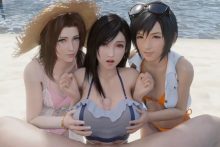 Yuffie, Tifa and Aerith – Lazyprocrastinator – Final Fantasy VII