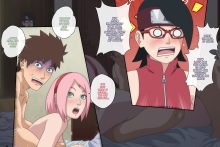 Haruno Sakura, Uchiha Sarada and Konohamaru Sarutobi – MrChungus – Naruto
