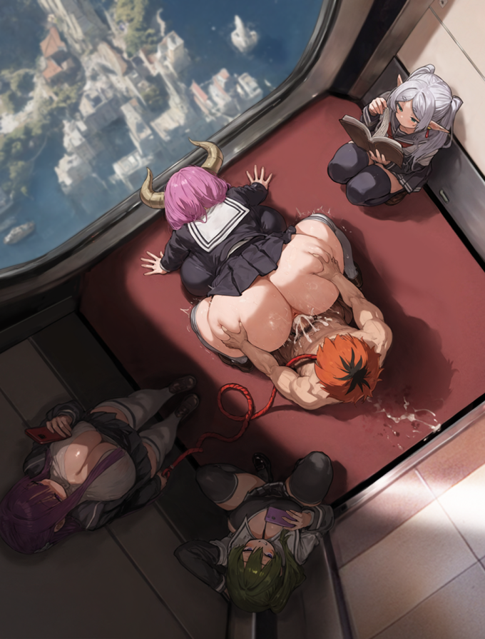 Aura, Fern, Frieren, Linie, Stark and Ubel – Alitonx – Sousou no Frieren