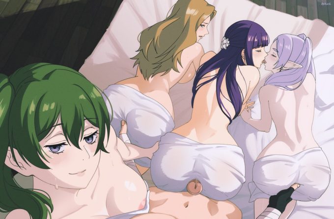 Fern, Frieren, Methode, Stark and Ubel – Akobeul – Sousou no Frieren