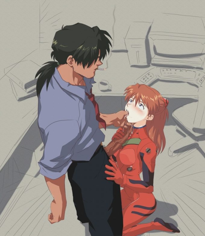 Asuka Langley Soryuu and Ryoji Kaji – Amondetauro – Neon Genesis Evangelion