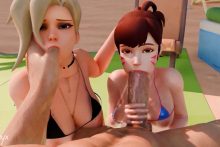Mercy and D.Va – Bewyx – Overwatch