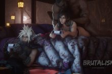 Barret Wallace, Cloud Strife and Tifa Lockhart – Brutalisk – Final Fantasy VII