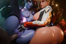 Mercy and Widowmaker - Srasoni01 - Overwatch