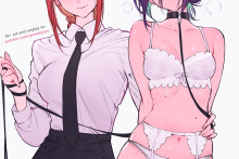 Makima and Reze - Qiandaiyiyu - Chainsaw Man