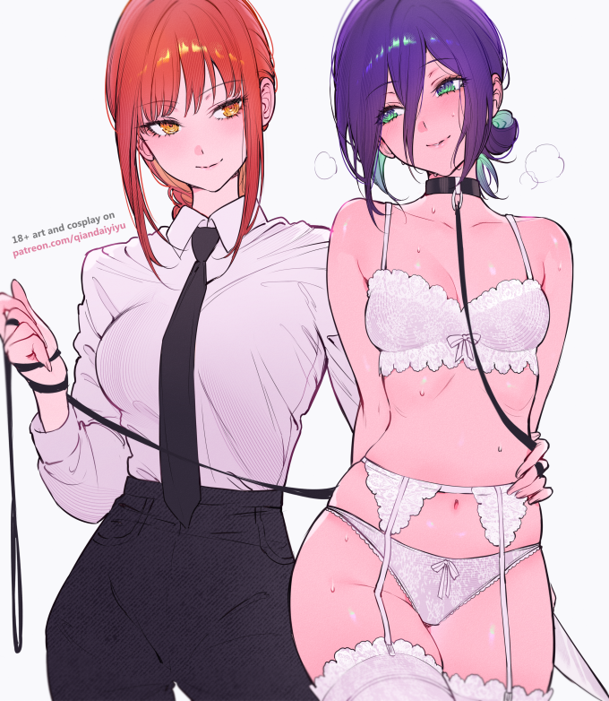 Makima and Reze – Qiandaiyiyu – Chainsaw Man
