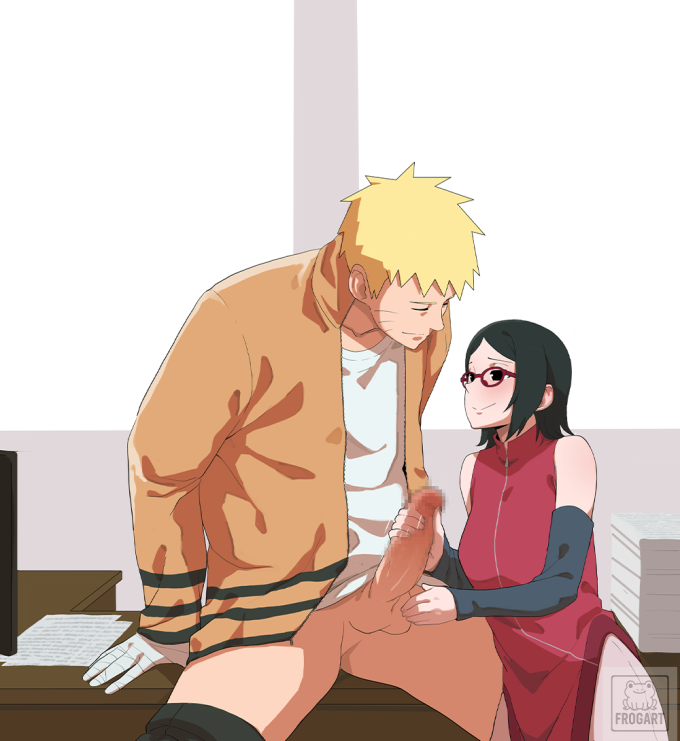 Uzumaki Naruto and Uchiha Sarada – Frogart – Naruto
