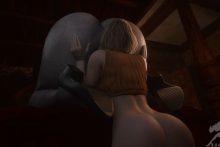 Alcina Dimitrescu and Ashley Graham - Regina3D - Resident Evil 4