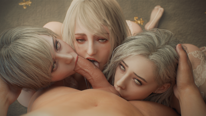 Ashley Graham, Grace Ashcroft, Sherry Birkin and Leon S Kennedy – Fugtrup – Resident Evil