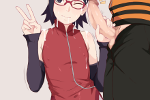 Uzumaki Naruto and Uchiha Sarada - Sombra222 - Naruto