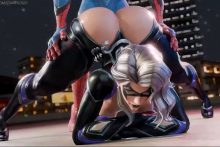 Black Cat and Spider Man - Starryjossy - Marvel Rivals