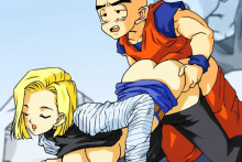 Android 18 and Krillin - Dragonball