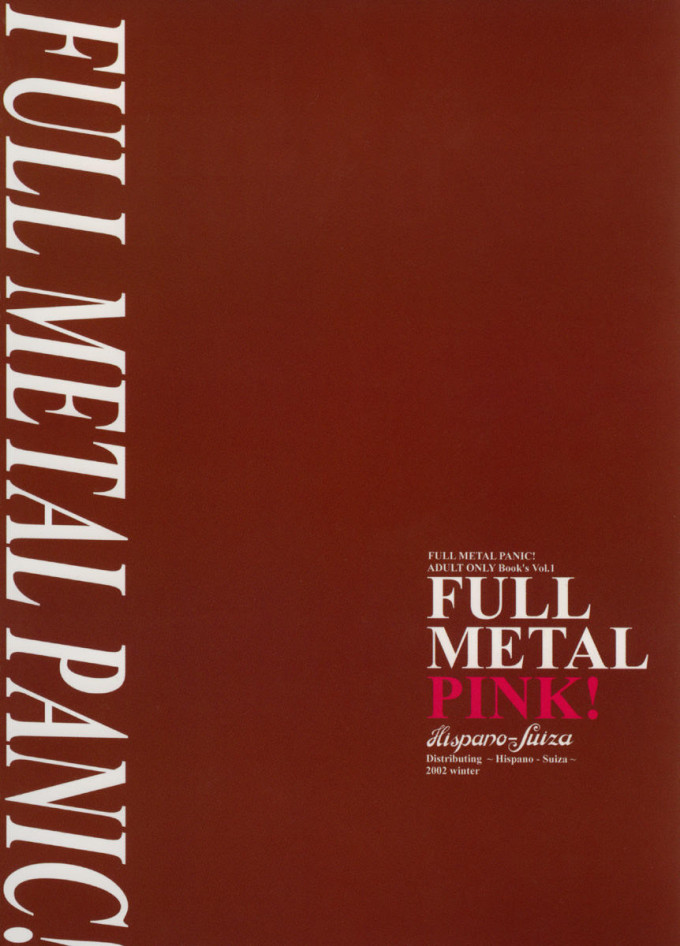 Full Metal Pink 1 – Full Metal Panic English Hentai Doujin