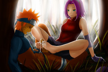 Haruno Sakura and Uzumaki Naruto - Naruto