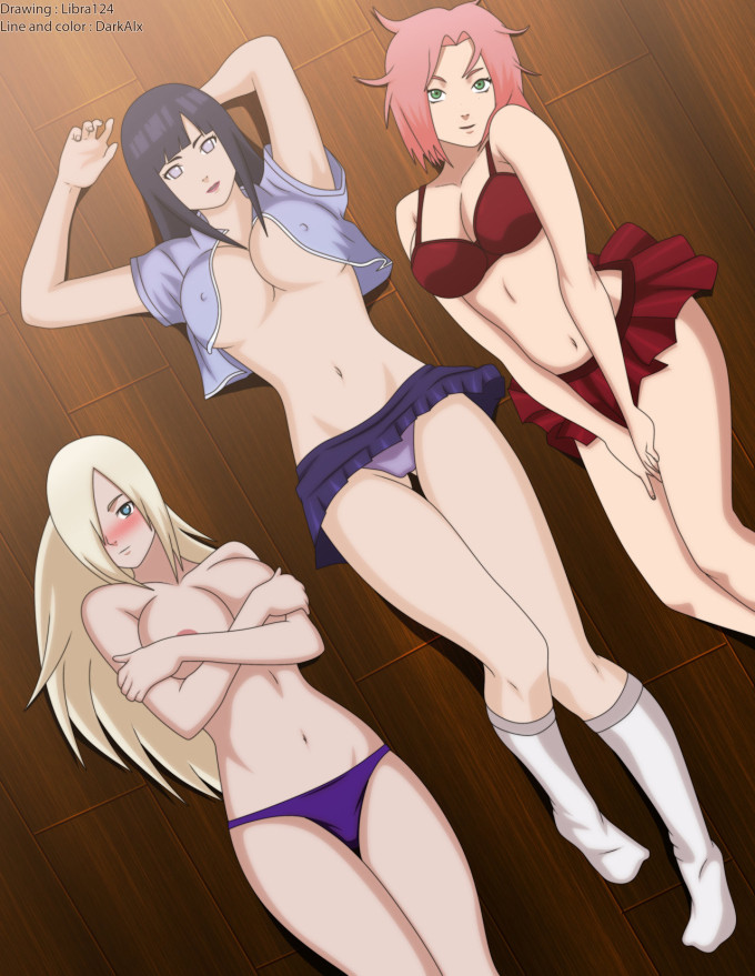 Hinata Hyuga, Haruno Sakura and Ino Yamanaka – DarkAlx – Naruto