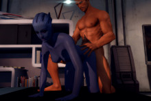Liara T'Soni and Shepard - Mass Effect