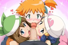 May, Haruka, Dawn, Hikari and Misty, Kasumi - Pokemon