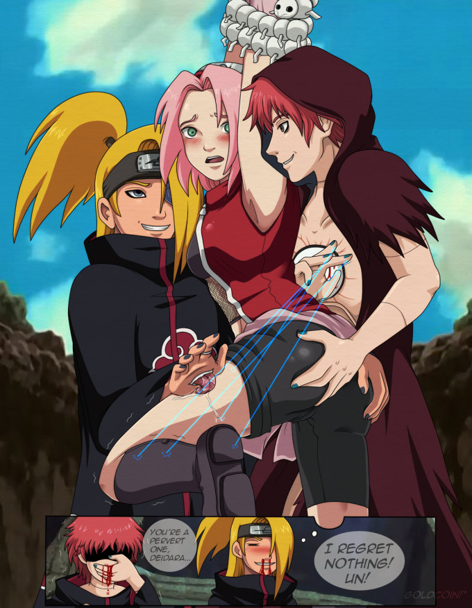 Sasori, Deidara and Haruno Sakura -goldcoinsuperstar – Naruto